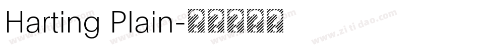 Harting Plain字体转换